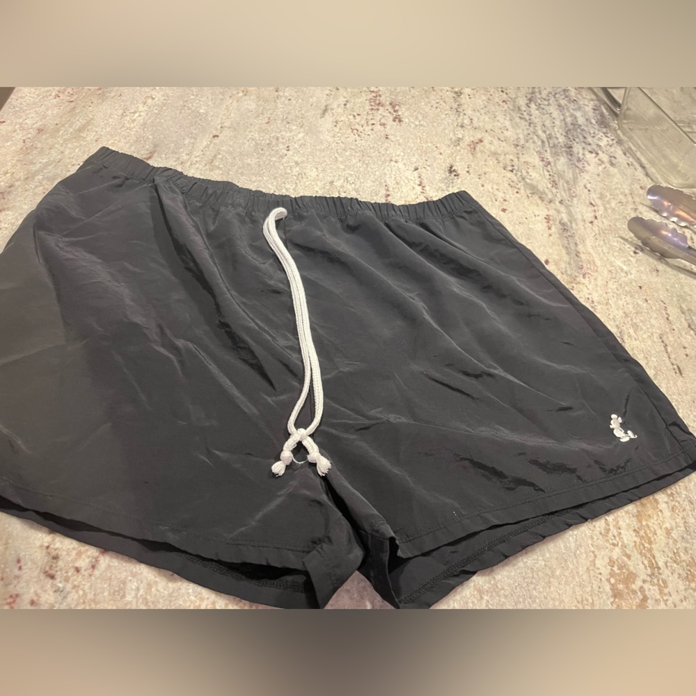Disneyland Resorts Nylon Shorts Size XL Elastic Waist, unisex , black